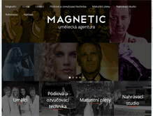 Tablet Screenshot of magnetic.cz