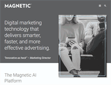 Tablet Screenshot of magnetic.com